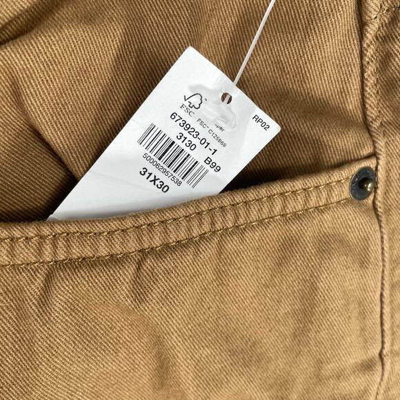 Old Navy Pants Men Size 31x30 Brown Athletic Taper Non-Stretch Flat Front Casual - Picture 6 of 11
